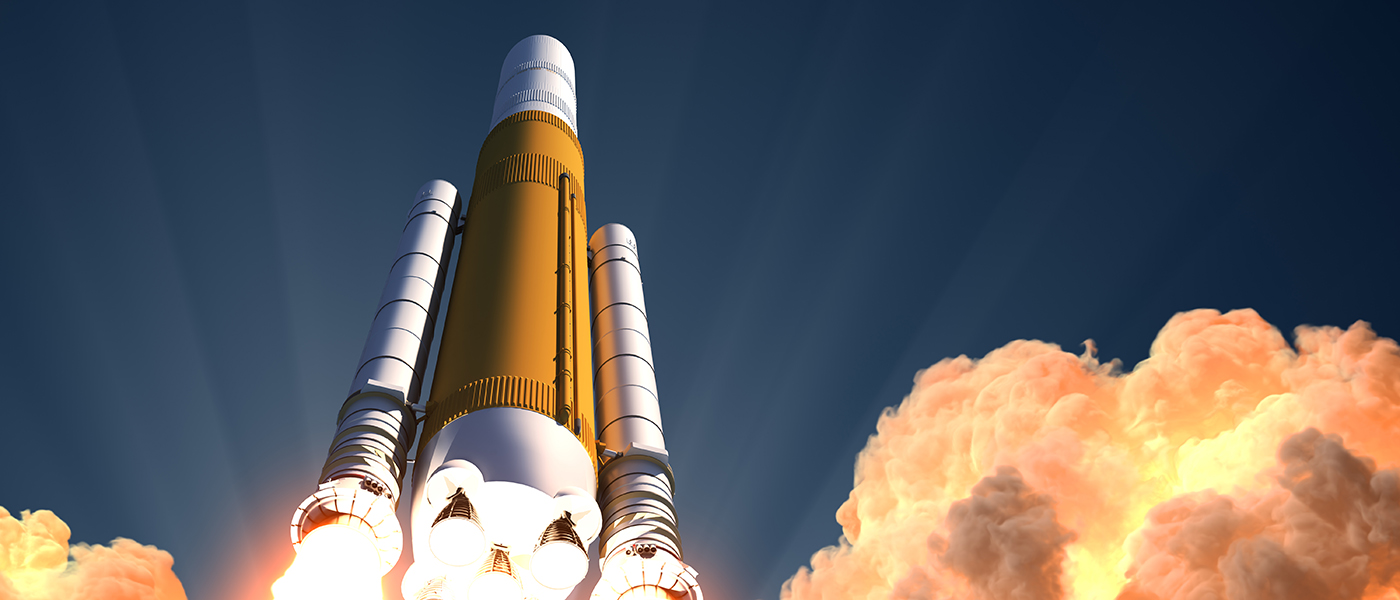 Heavy Rocket Launch In The Clouds Of Fire Heavy Rocket Launch In The Clouds Of Fire